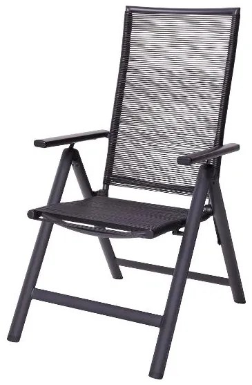 Livarno home Rozkladací záhradný stôl Miami + Záhradné kreslo Miami, 8 kusov (800008469)