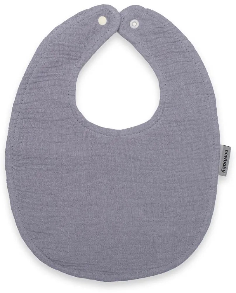 Mušelínový detský podbradník New Baby grey