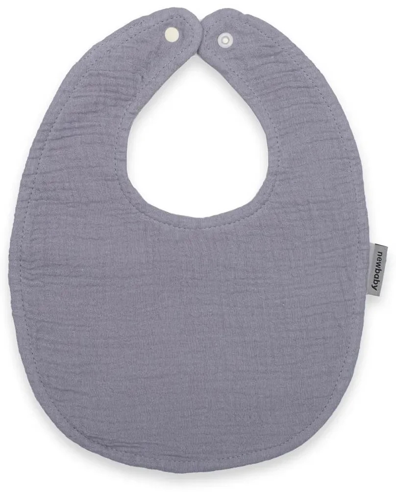 Mušelínový detský podbradník New Baby grey