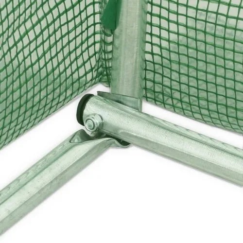 vidaXL Skleník s oceľovými základmi 13,5 m² 450x300x200 cm-