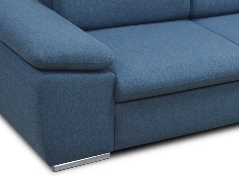 Rohová sedacia súprava Aldon 2F-OTM, modrá tkanina