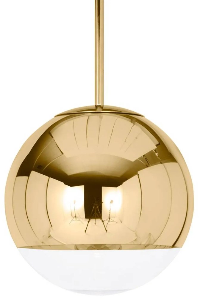 Tom Dixon Mirror Ball – závesná lampa zlatá 25 cm