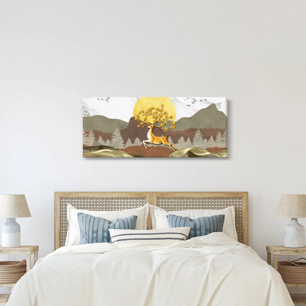 Obraz jeleňa (120x50 cm)
