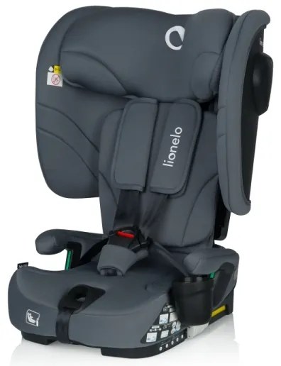 Lionelo - Skladacia autosedačka NELLY i-Size 76-150 cm grafitová sivá