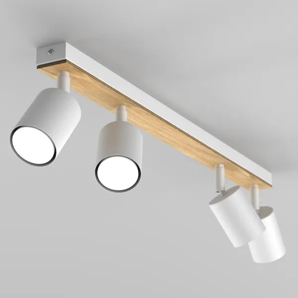 Bodové svietidlo TULON 4xGU10/8W/230V biela/dub