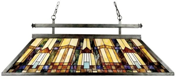 Elstead QZ-INGLENOOK-ISLE - Závesný luster na reťazi Tiffany INGLENOOK 3xE27/100W/230V