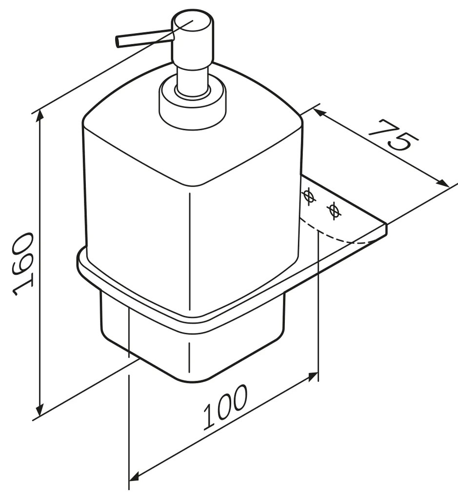 Dávkovač mydla AM.PM Inspire 2.0 AIB36922 nástenný, sklo, čierny