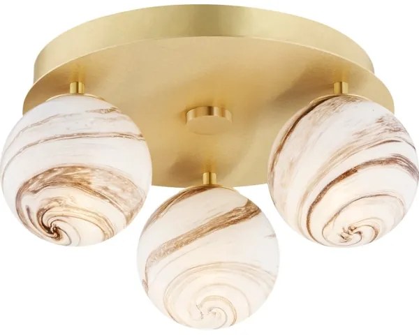 Argon 6290 - Stropné svietidlo FABIO 3xE14/7W/230V alabaster zlatá