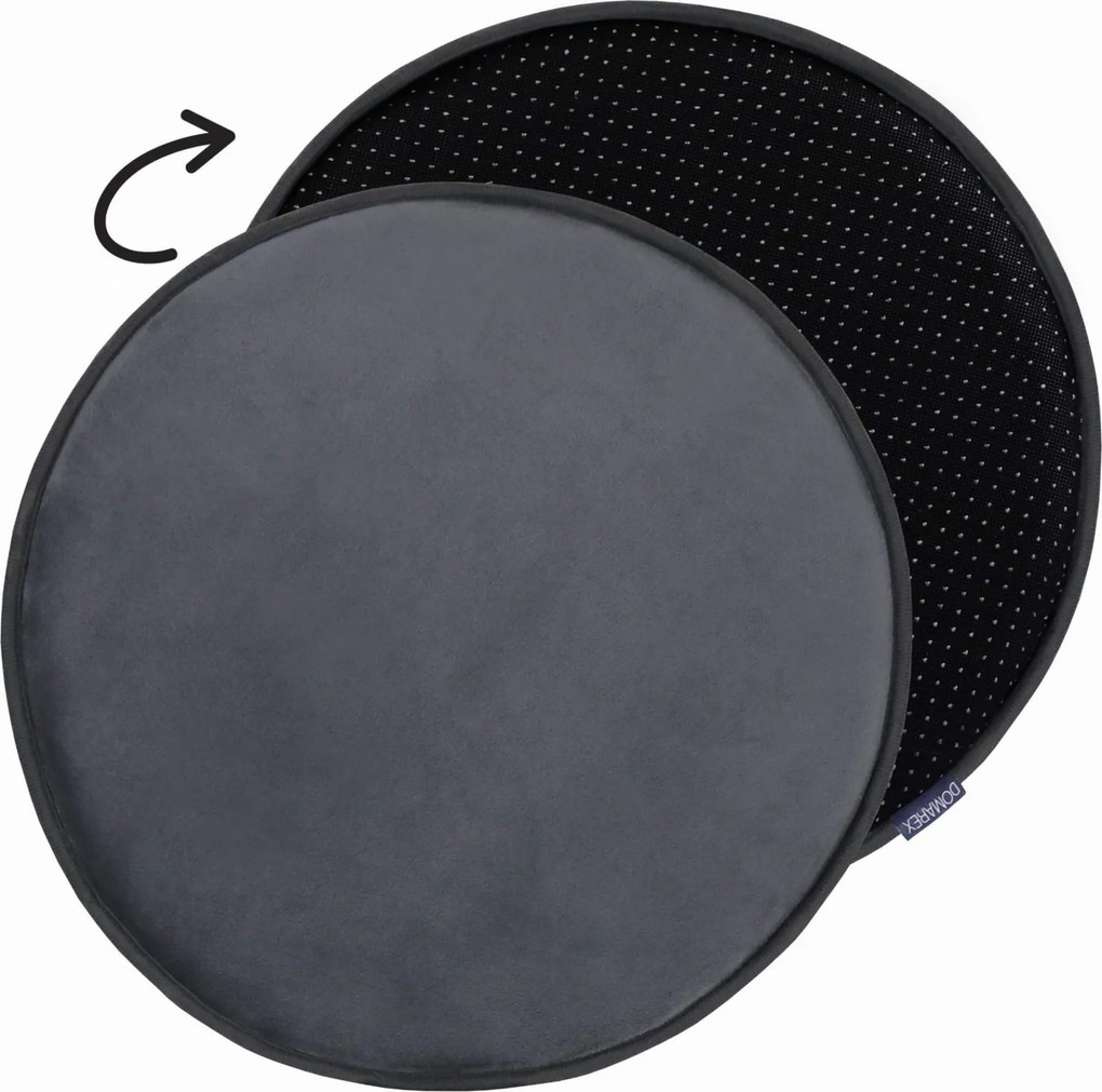 Podsedák na stoličku MARIE 36 cm - grafitový