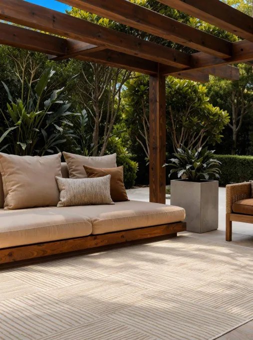 Koberec Ted Baker Haringey Nightingale naturálny / biely