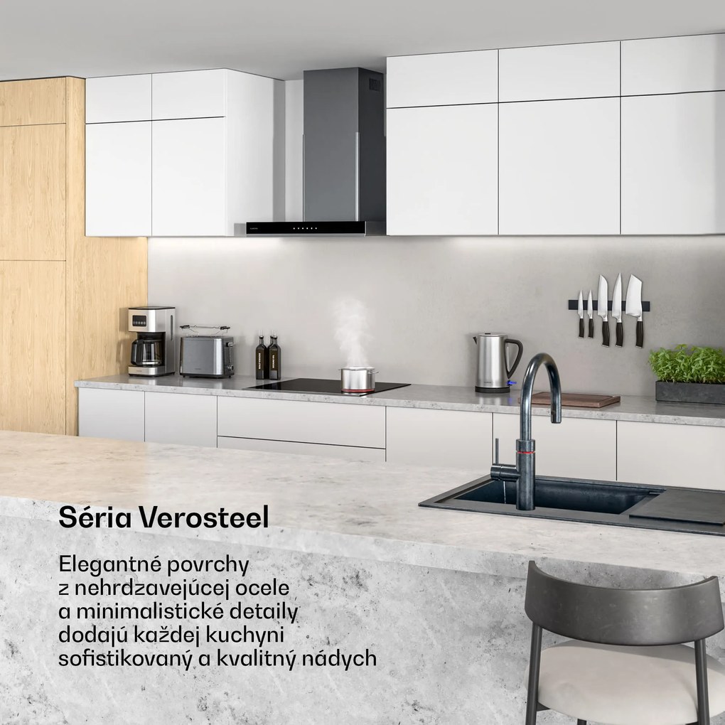 Klarstein Verosteel sklokeramická varná doska | 4 varné zóny | Minimalistická, výkonná | 6600 W | 60 cm