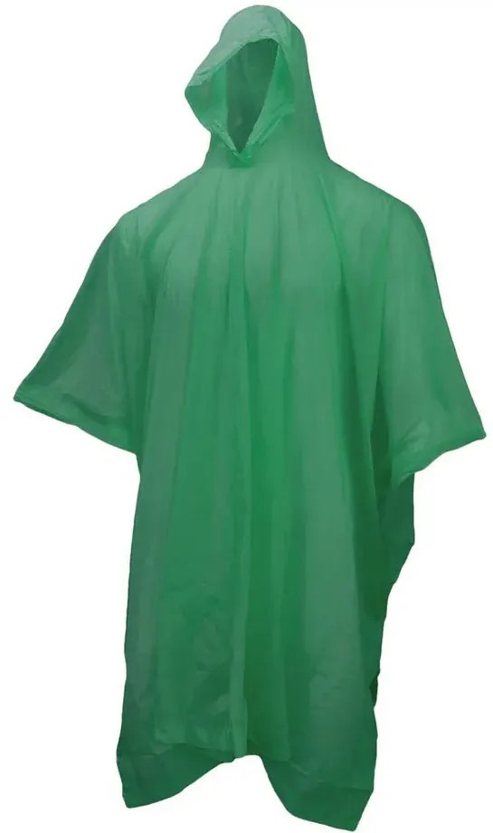 Kapesní pláštěnka ve stylu ponča - Zelená
