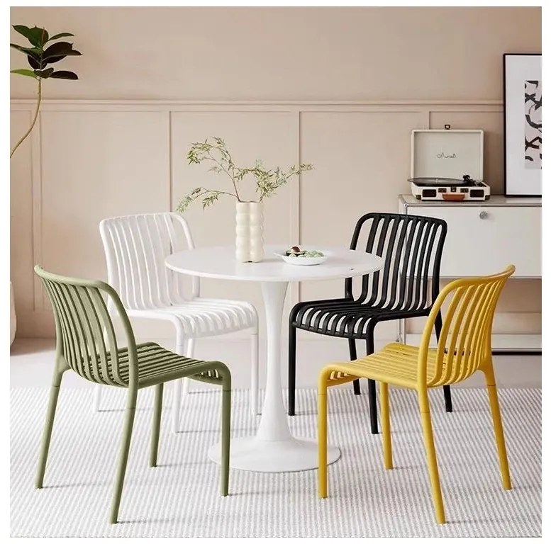 Plastová stolička TREGO, zelená