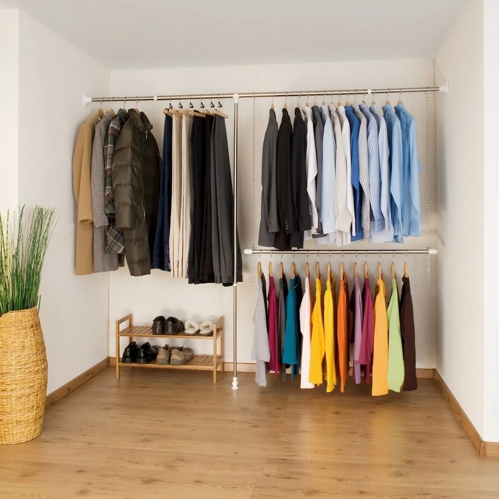 Wenko Teleskopický 3-dielny systém vešiakov, nehrdz. oceľ