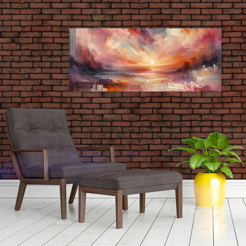 Obraz - Maľované červánky (120x50 cm)