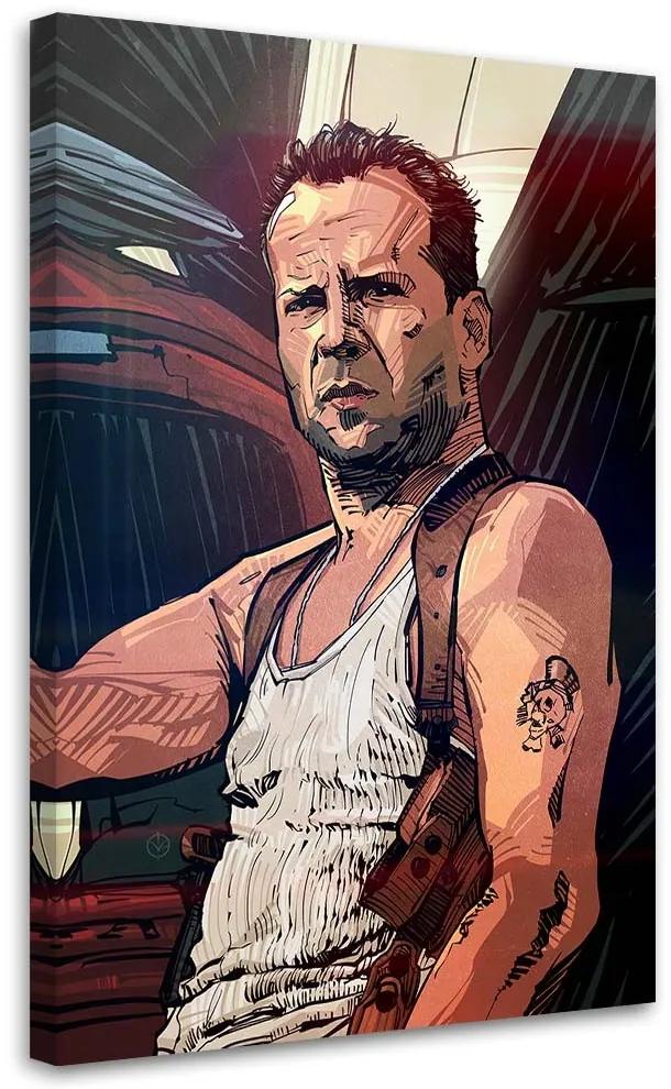 Gario Obraz na plátne John McClane fiktívna postava - Nikita Abakumov Rozmery: 40 x 60 cm