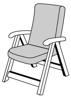 Doppler LIVING 2097 stredná - poduška na stoličku a kreslo