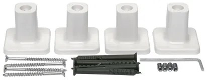 Kúpeľňový rebríkový radiátor s termostatom AVANGARD 251W/230V 80,6 cm IP44 biely ľavý