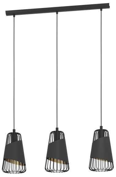 Eglo 49448 - Luster na lanku AUSTELL 3xE27/60W/230V