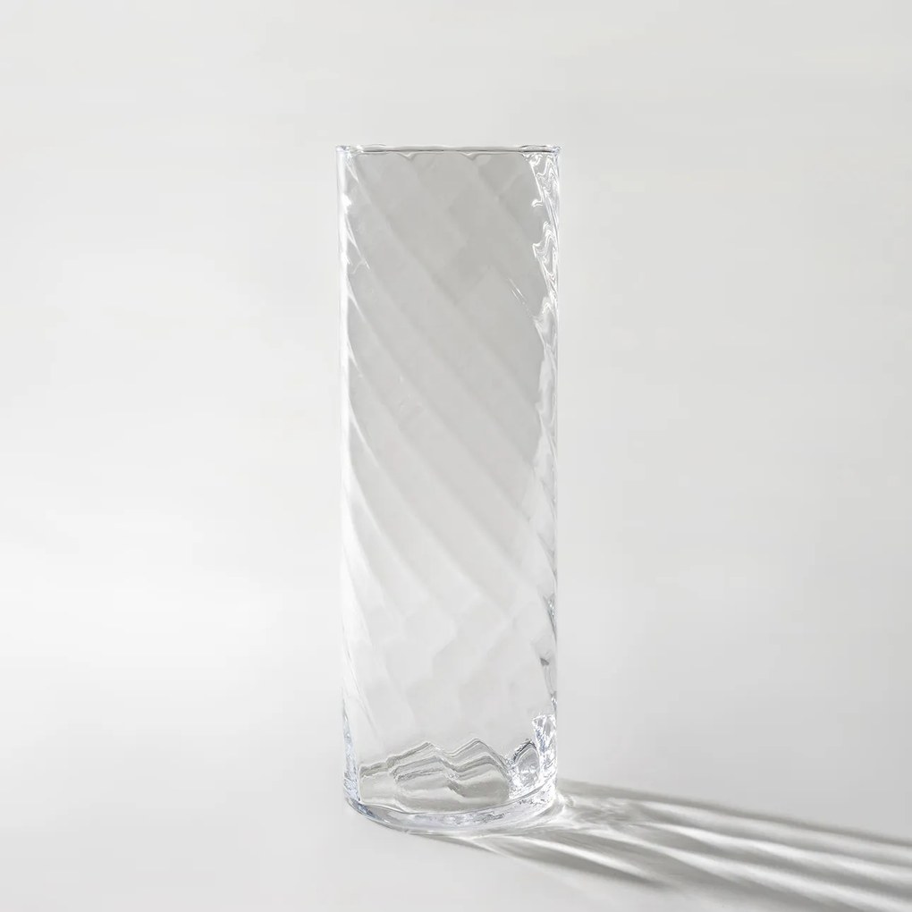 Váza Crytal Twist 15x15x45 cm