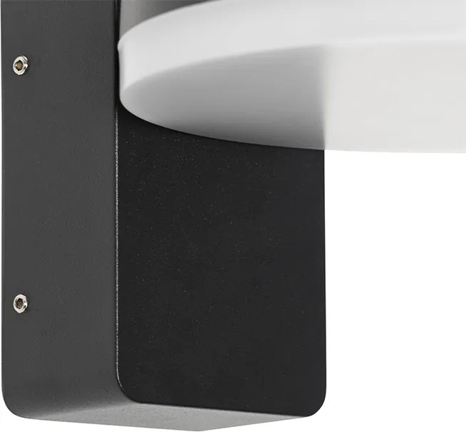 Moderná vonkajšia nástenná lampa čierna vrátane LED IP54 - Esmee