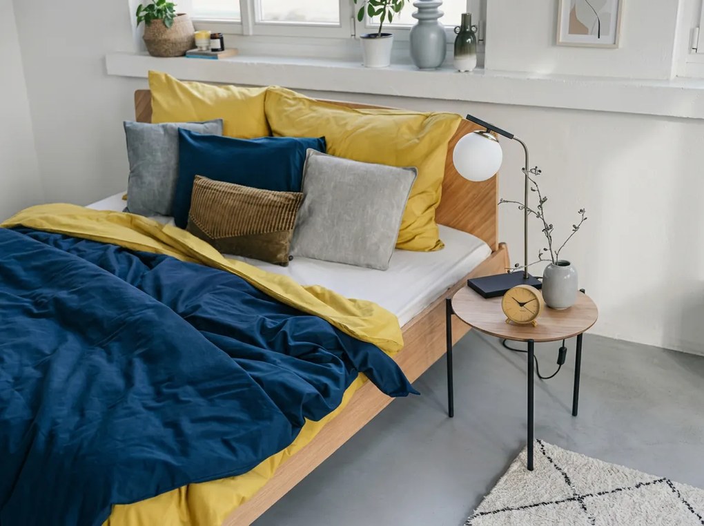 Bavlnené obliečky CALMORA horčicové Rozmer obliečky: 70 x 90 cm | 140 x 220 cm