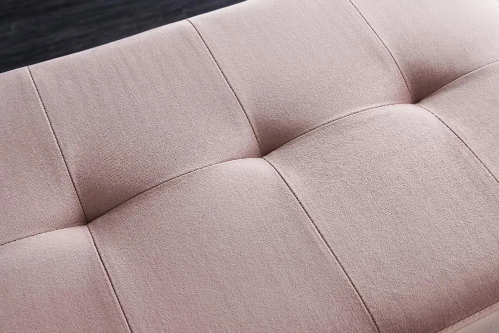 Invicta Interior - Elegantná lavica BOUTIQUE 95 cm, ružová, zamat