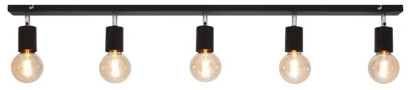 Bodové svietidlo TUNE 5xE27/20W/230V čierna