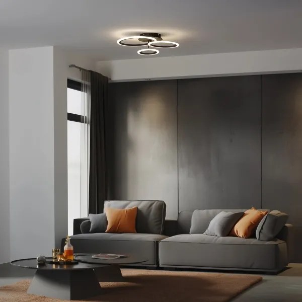 Brilagi - LED Stmievateľný prisadený luster ORBITS LED/40W/230V 3000-6500K čierna + DO