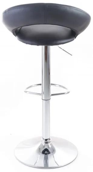 Barová stolička G21 Orbita black, koženková