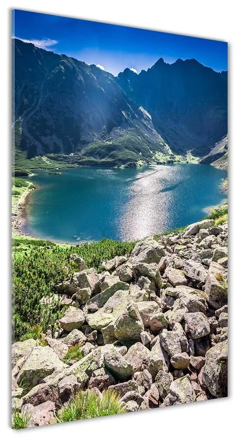 Foto obraz akrylový Čierne jazero Tatry pl-oa-70x140-f-127509941