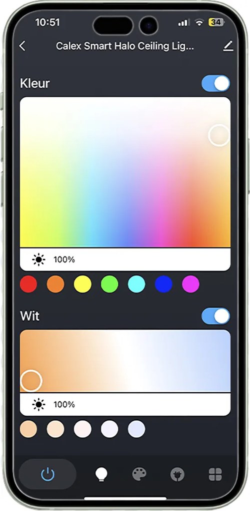 Inteligentné stropné svietidlo biele 40 cm vr. LED RGBW IP54 - Siem