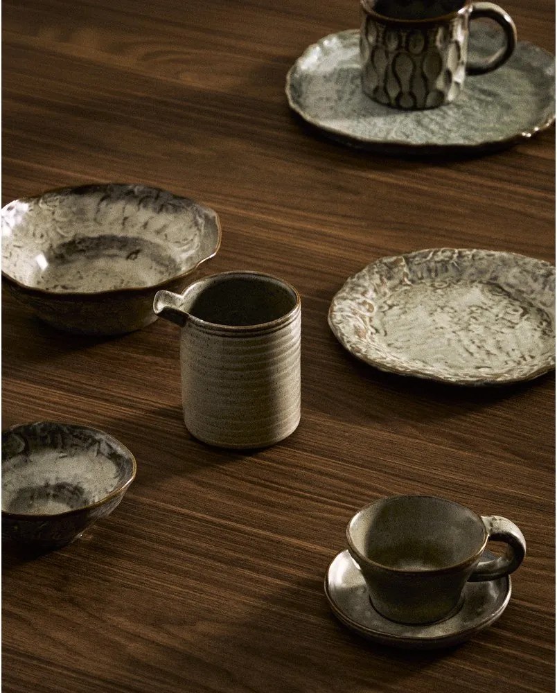 Sivý dezertný keramický tanier ø 21 cm Alenia – Kave Home