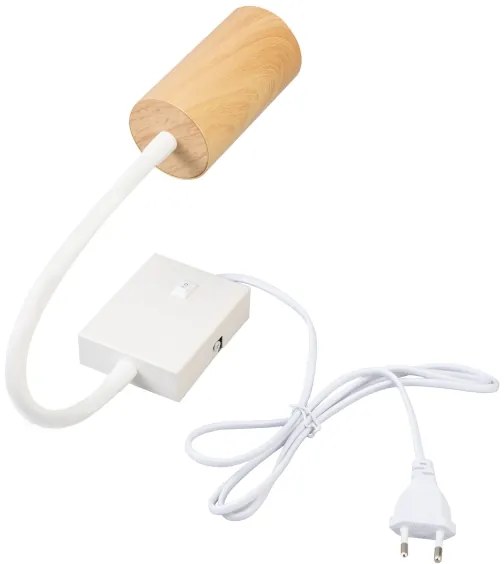Brilagi - Flexibilná nástenná lampa SELE 1xGU10/30W/230V biela/dekor duba