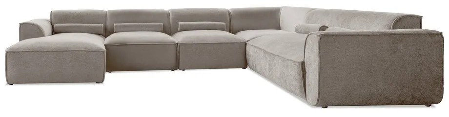 Béžová rohová pohovka (pravý roh/do tvaru "U") Flex Felix – Miuform