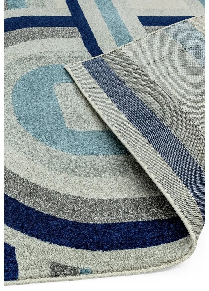 Sivo-modrý koberec 80x150 cm Nova Retro Blue – Asiatic Carpets
