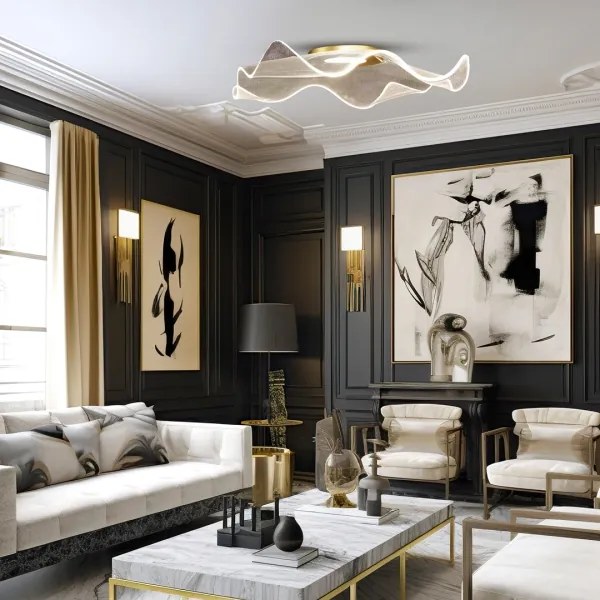 LED Stropné svietidlo LARGO LED/16W/230V zlatá