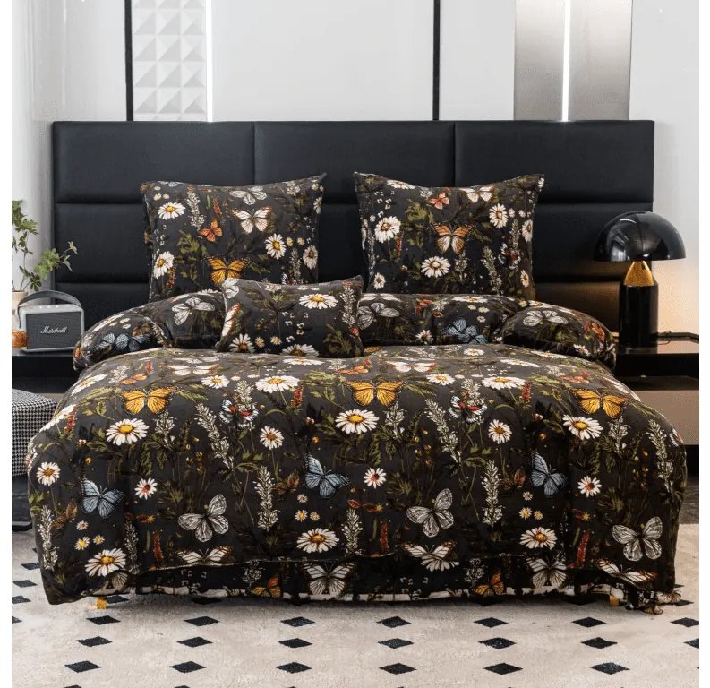 Mikroplyšové obliečky MEADOW BUTTERFLY farebné Rozmer obliečky: 70 x 90 cm | 140 x 200 cm