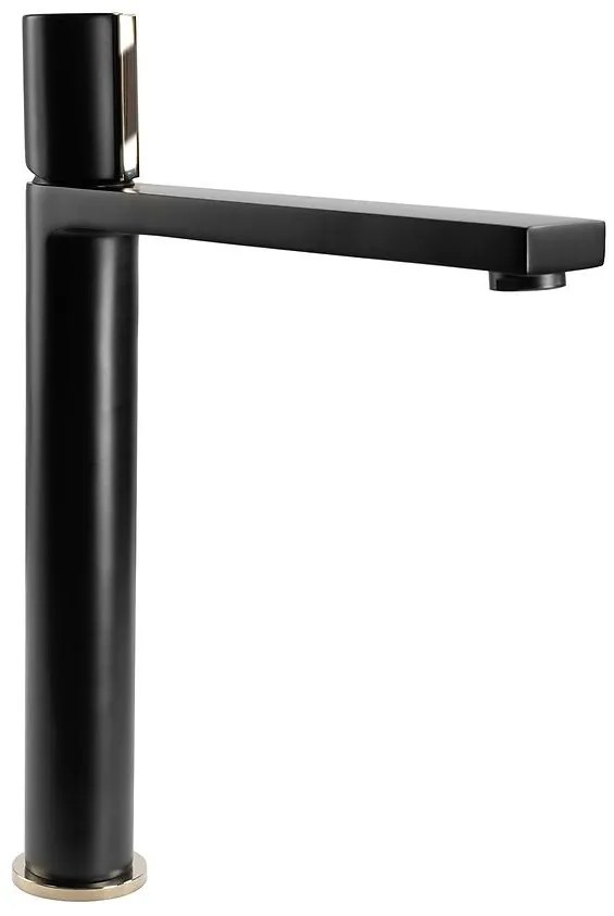 Umývadlová batéria vysoká Rea Icon čierna-zlatá
