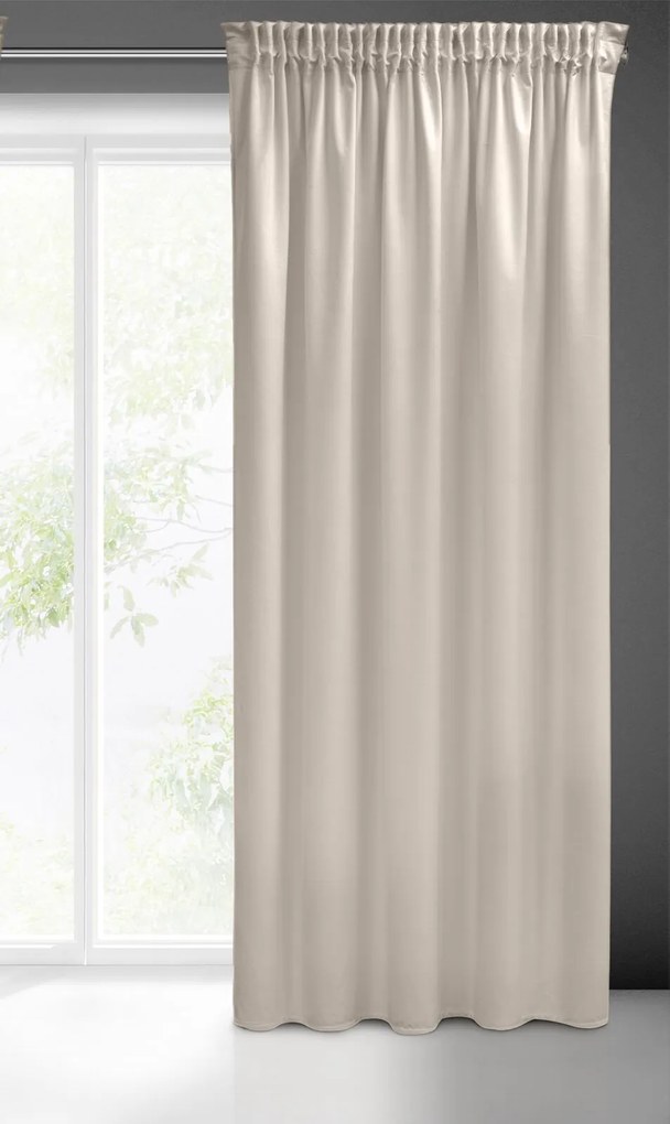 ZATEMŇOVACÍ ZÁVES NA PÁSKE PIERRE CARDIN SIBEL 140X270 CM BÉŽOVÁ