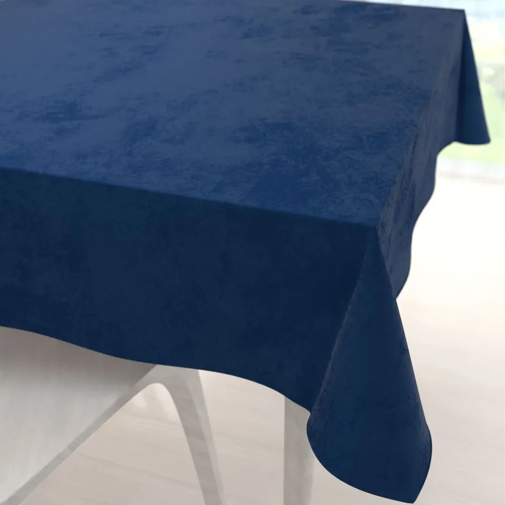 Biante Zamatový štvorcový obrus Velvet Prémium SVP-036 Námornícka modrá 90x90 cm