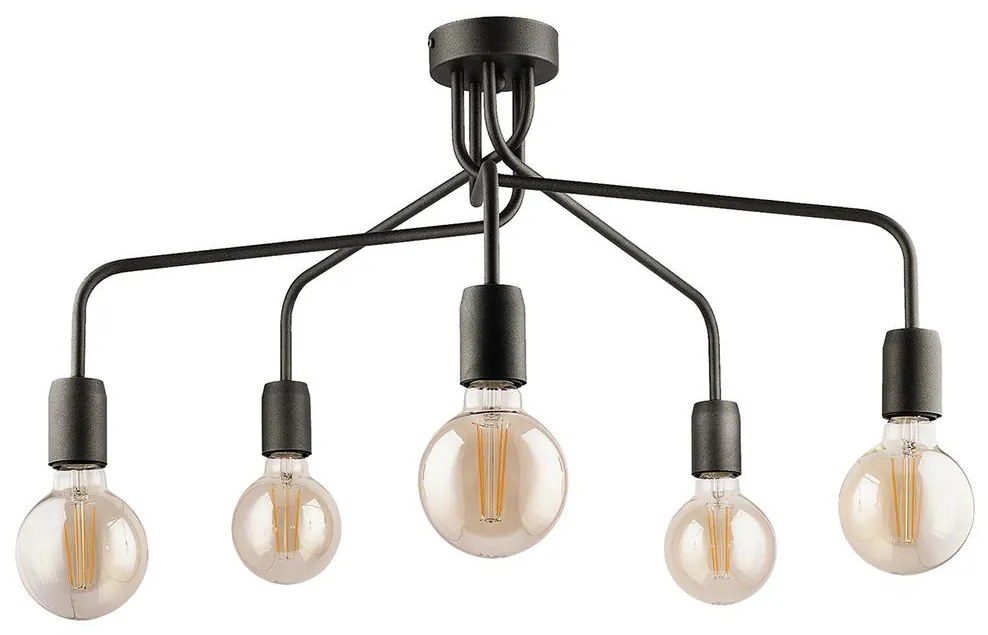 Jupiter 1676 - Luster na tyči OLAF 5xE27/60W/230V titan