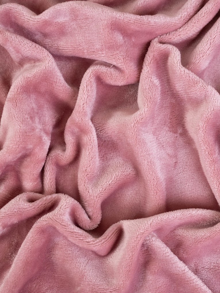 Obliečka na vankúš mikroplyš 40 × 40 cm - ružová