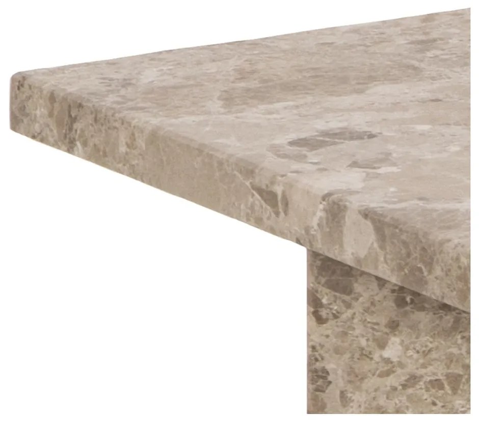 Béžový mramorový konferenčný stolík 90x90 cm Vega – Actona