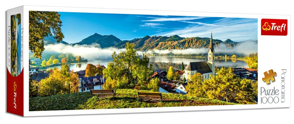 Panoramatické puzzle 1000 dielov "Schlierske jazero" 40 x 13,5 x 6,7 cm