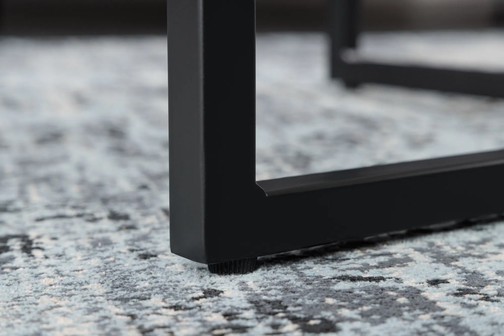 Konferenčný stolík Elegance 80cm biely mramorový vzhľad