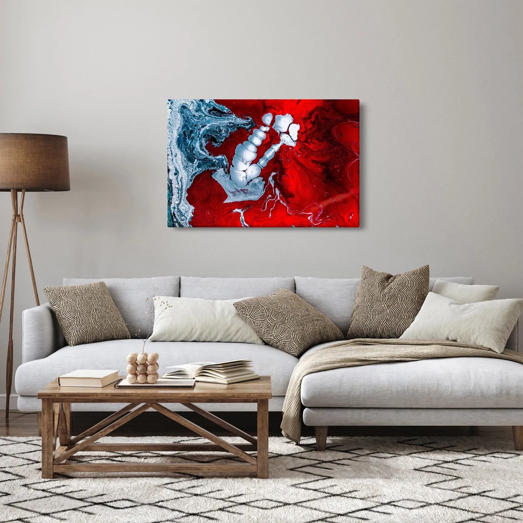 Obraz abstraktných škvŕn (90x60 cm)