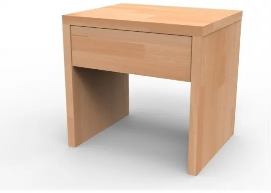 TEXPOL Masívny nočný stolík UNI Z Buk prírodný Materiál: Buk, Morenie: prírodné