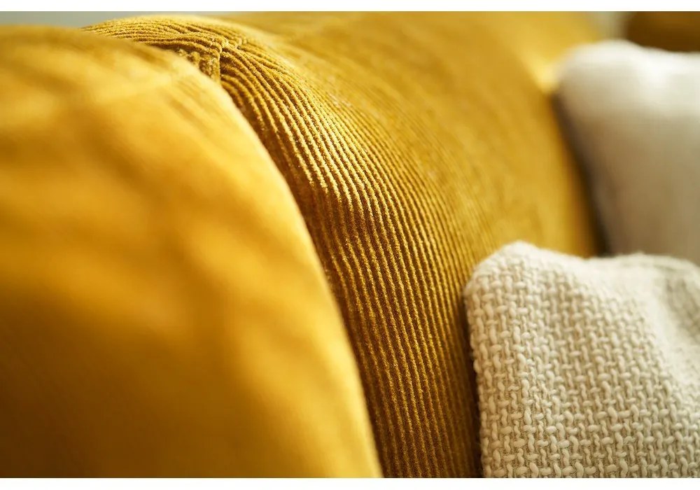 Tmavožltá rohová pohovka Sigge - Sits