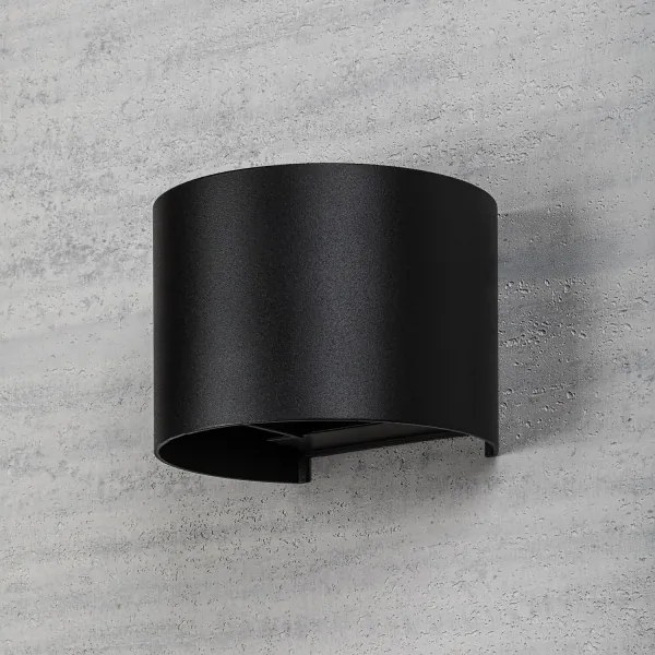 Rabalux 77218 - LED vonkajšie nástenné svietidlo VIRNA 5W/230V 2700/4000/6500K IP54 čierna